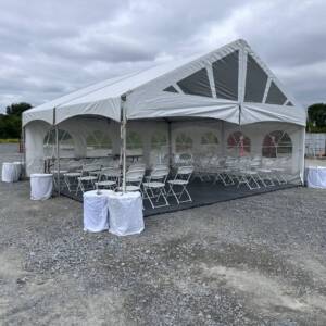 20’x20’ Frame Tent (Solid Top)