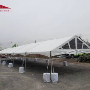 20’x135’ Frame Tent (Solid Top)