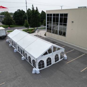 20’x65’ Frame Tent (Solid Top)