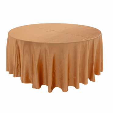 120” Round Gold Bridal Satin Table Linen