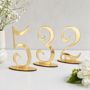 Gold Acrylic Table Number