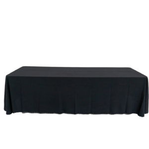 90"x156" Rectangular Black Table Linen