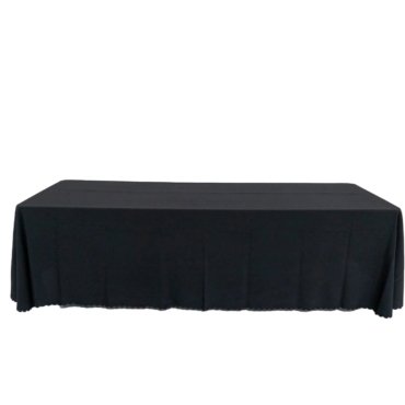 90"x156" Rectangular Black Table Linen