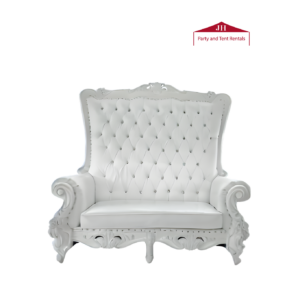 Bride & Groom Loveseat (White)