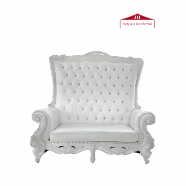 Bride & Groom Loveseat (White)