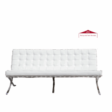 Barcelona 3 Seater Sofa (White)