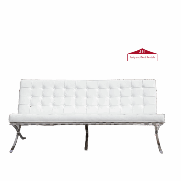 Barcelona 3 Seater Sofa (White)