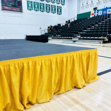 14 ft Gold Stage Skirt