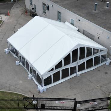 40' x 40' Solid White Top