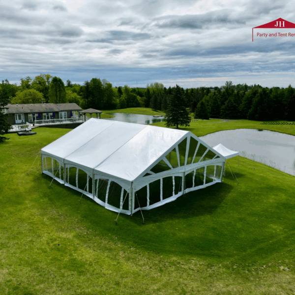 40' x 45' Solid White Top