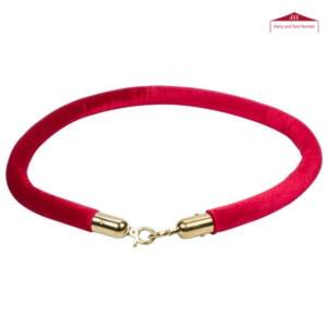 Red Velvet Stanchion Rope (6ft Long)