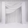 White Chiffon Drape 8'L By 4'W (Per Piece) - Image 2