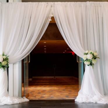 White Chiffon Drape 8'L By 4'W (Per Piece)