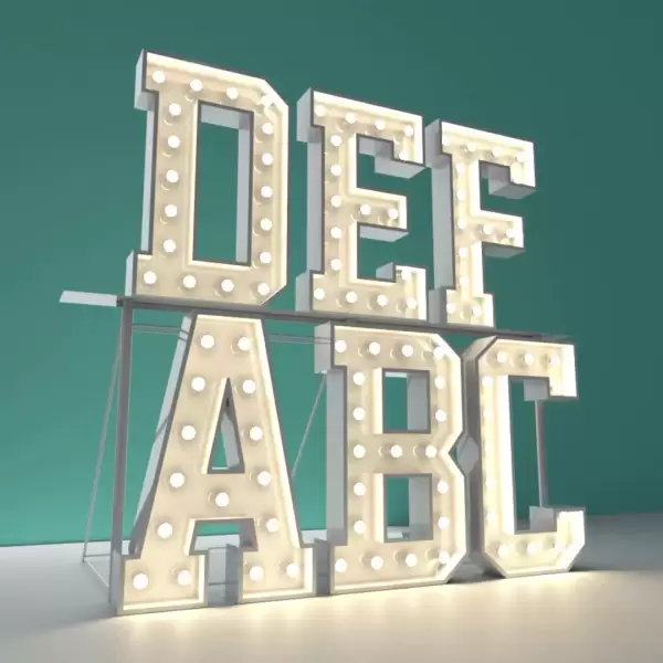 Marquee Letters & Numbers