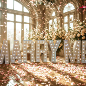 MARRY ME Light Up Letters
