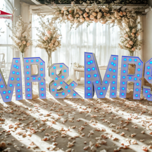 MR & MRS Light Up Letters