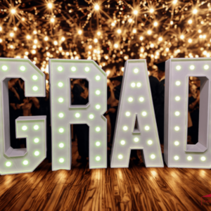 GRAD Light Up Letters