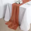 Terracotta (Rust) Chiffon 6ft Table Runner - Image 2