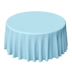 120” Round Baby Blue Table Linen