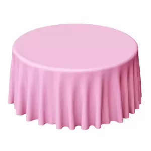 120” Round Pink Table Linen