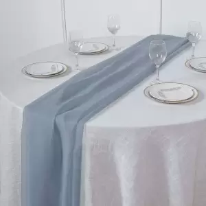 Dusty Blue Chiffon 6ft Table Runner
