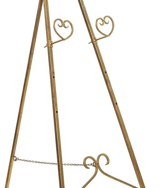 Gold Easel (68" height x 23" width)