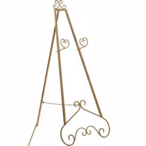 Gold Adjustable Easel (68'' H x 23'' W)