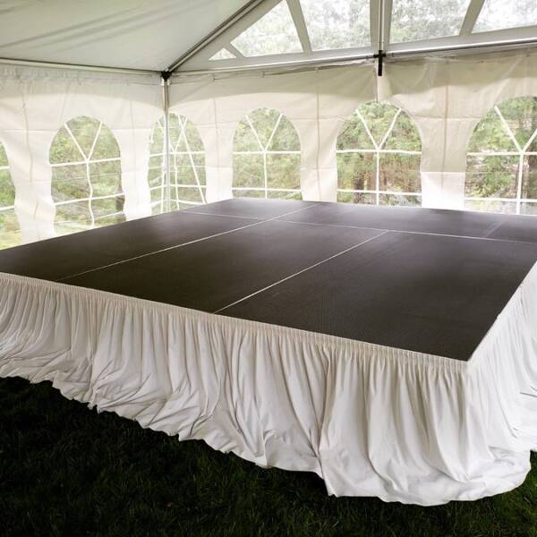 14’ White Stage Skirt