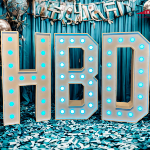 HBD Light Up Letters