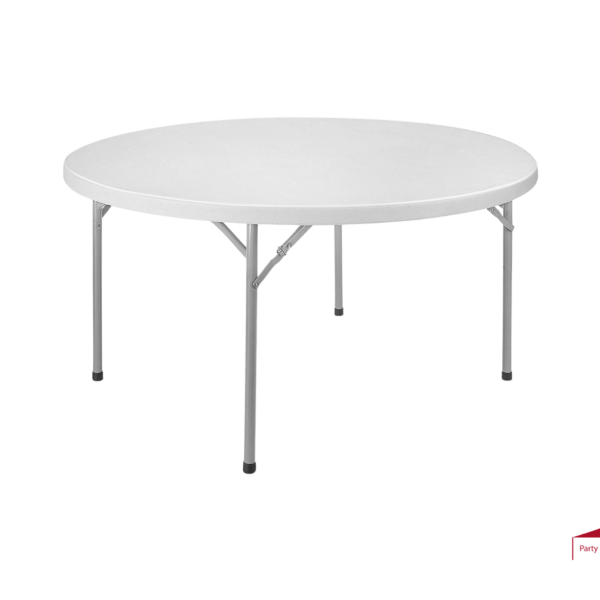 60” Plastic Round Table (Seats 8-10)