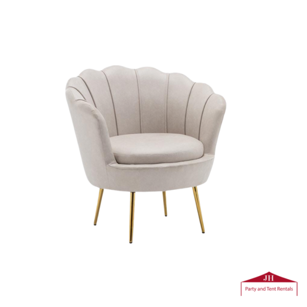 Ivory Velvet Chair