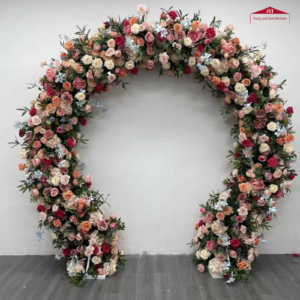 Wedding Floral Horseshoe Arch