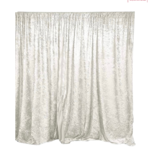 White Velvet Drape (8' X 5')