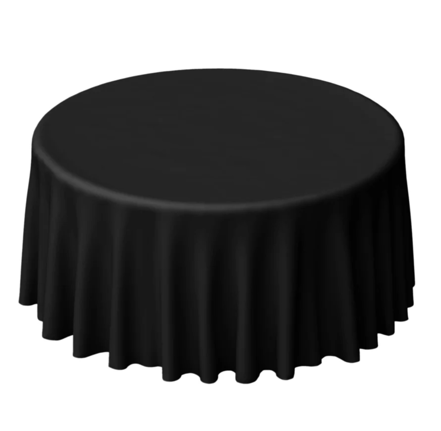 132" Round Black Table Linen