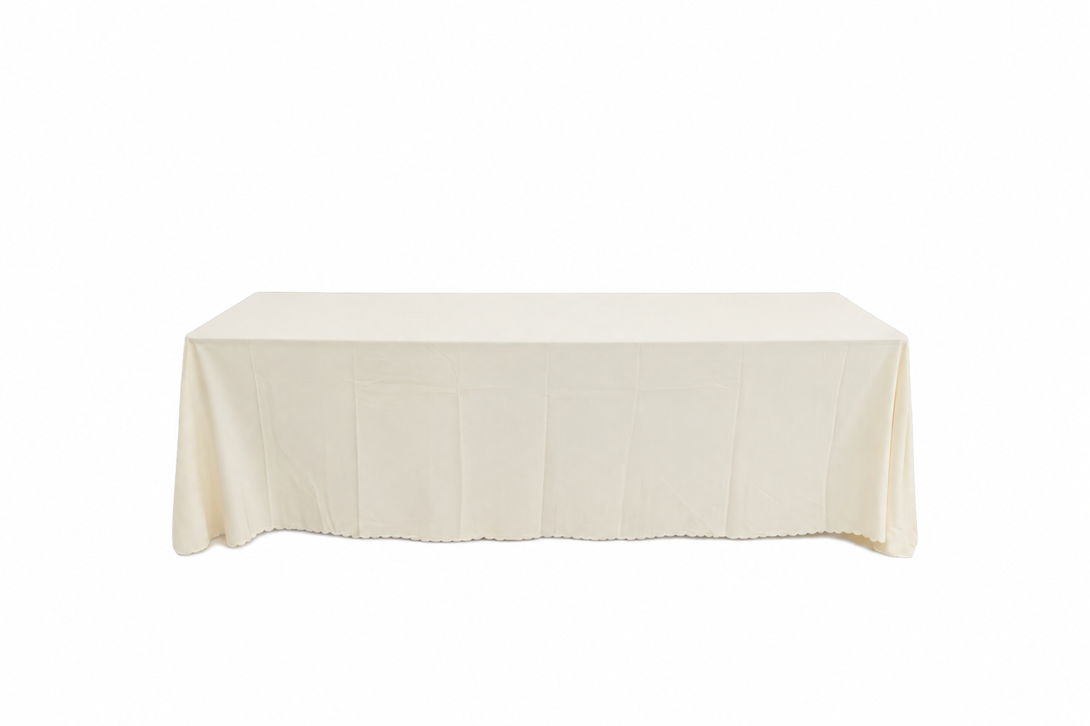 90"x156" Rectangular Ivory Table Linen