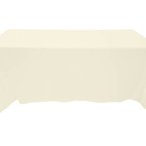 90"x132" Rectangular Ivory Table Linen